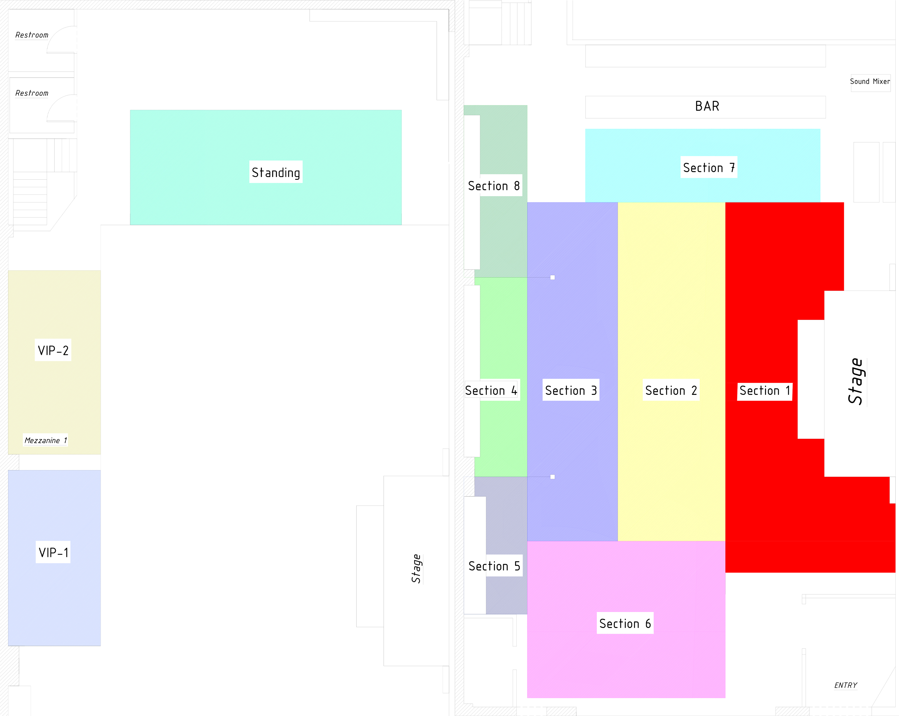 Atolye NYC Seating & Floor Plan